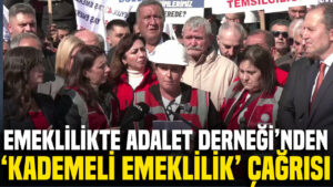 EMADDER’den Ankara Ulus’ta ‘kademeli emeklilik’ çağrısı