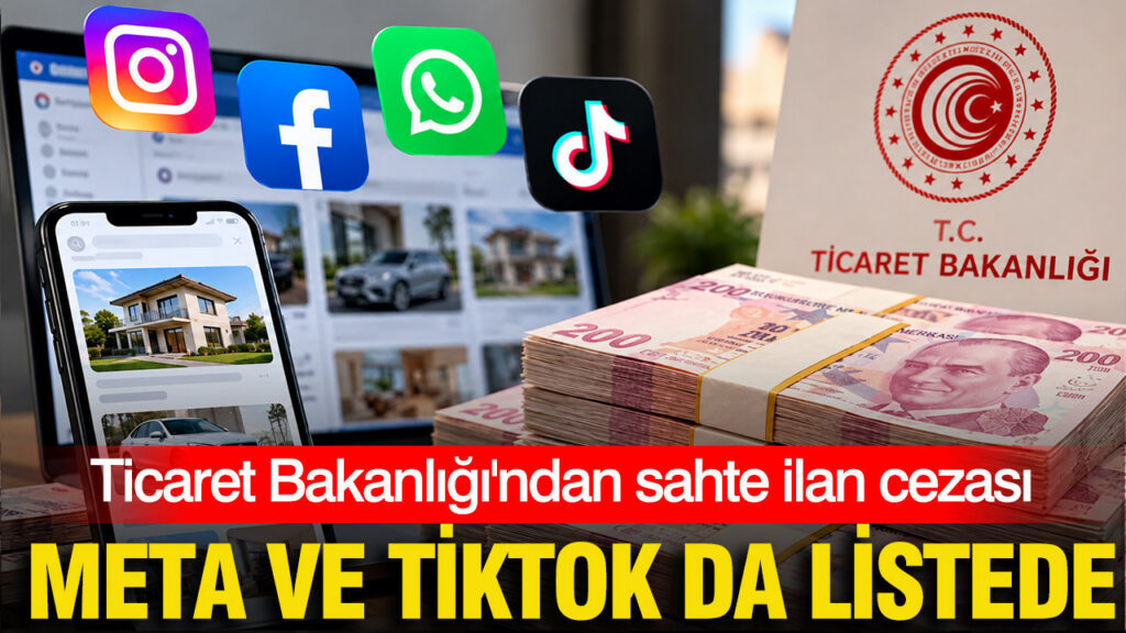 Ticaret Bakanlığı’ndan sahte ilana 15,2 milyonluk ceza: Meta ve TikTok’ta listede